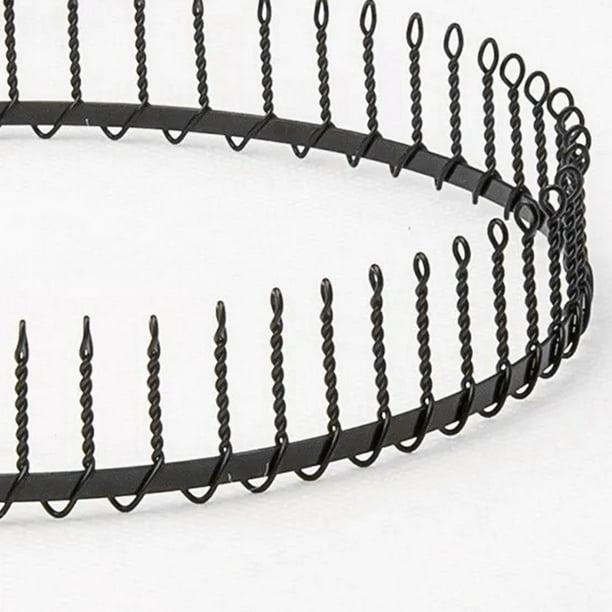 Toothed Hair Band Black Metal Headband Sports Football MEN Women Hairband COMB 